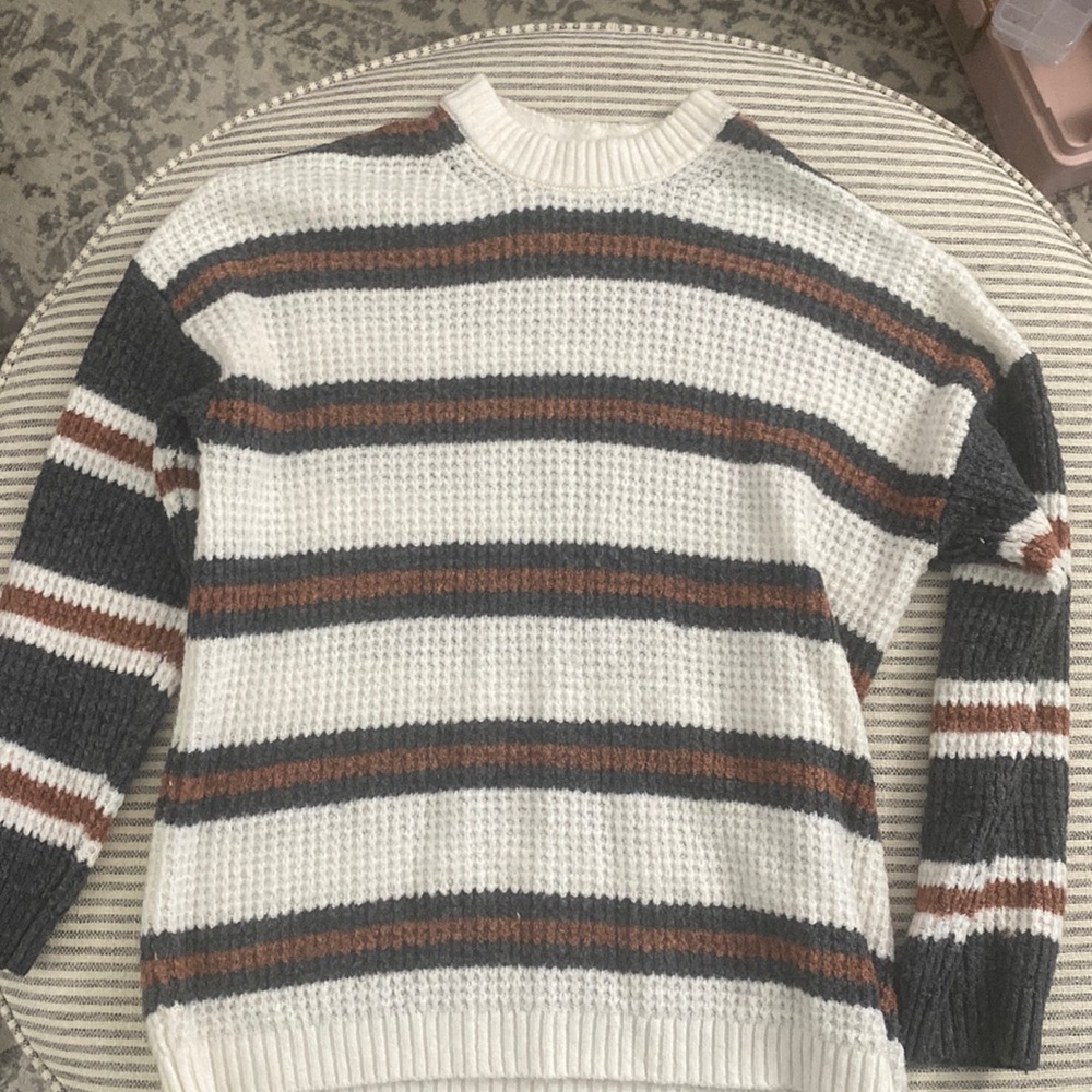 Oversized striped sweater